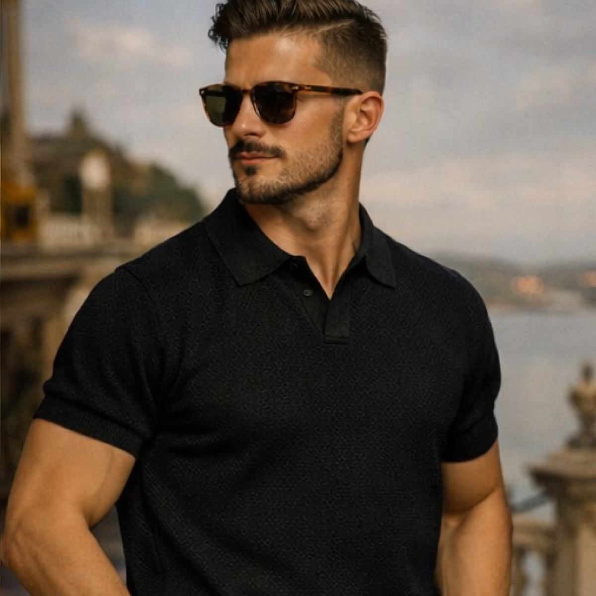 V-NECK POLO