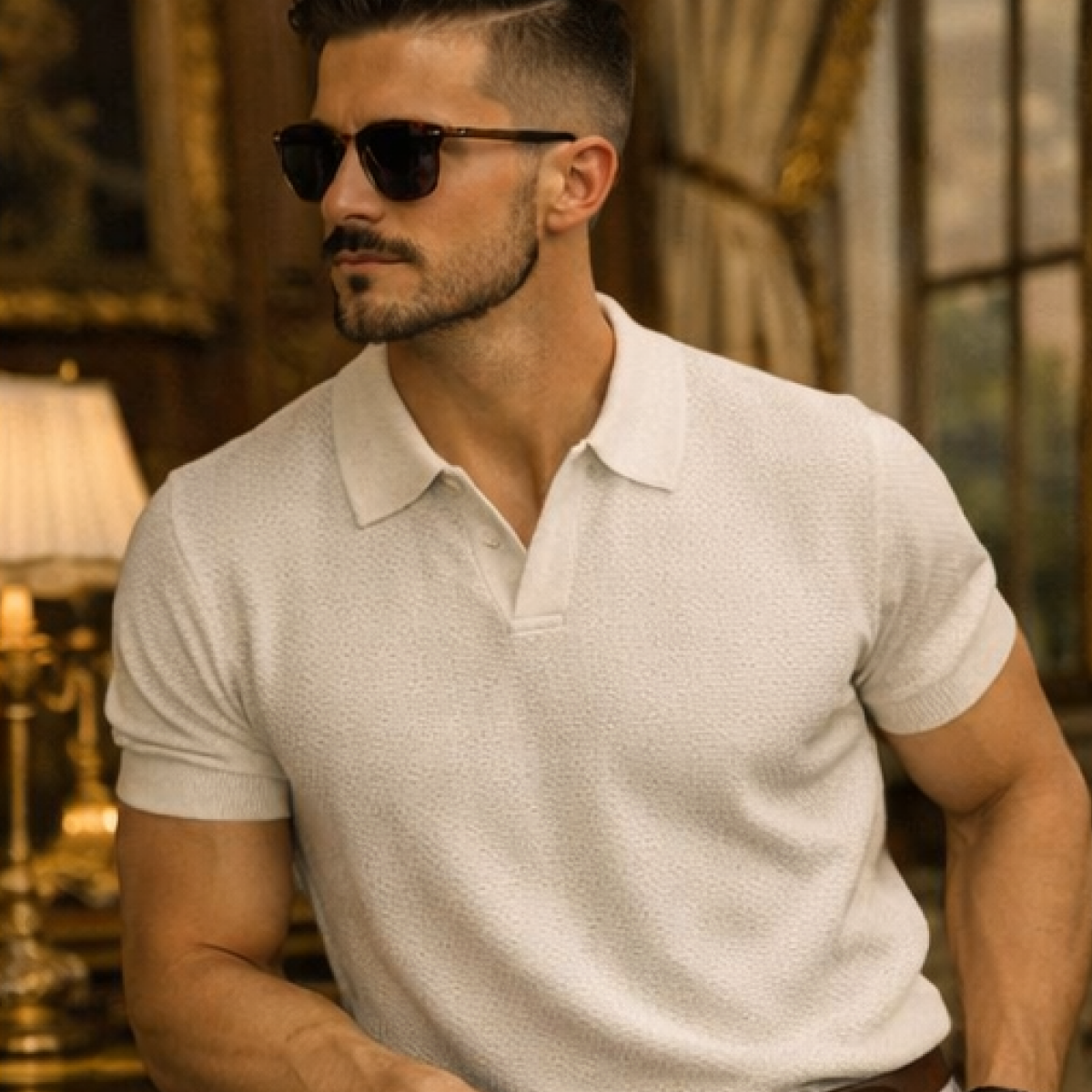 V-NECK POLO