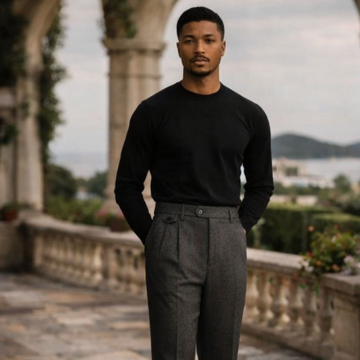 WOOL TROUSERS